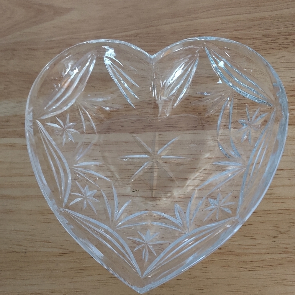 Glass Heart Dish